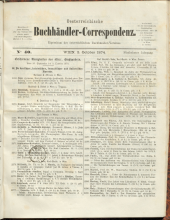 Oesterreichische Buchhändler-Correspondenz