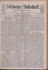 Salzburger Volksblatt: unabh. Tageszeitung f. Stadt u. Land Salzburg