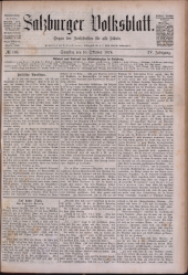 Salzburger Volksblatt: unabh. Tageszeitung f. Stadt u. Land Salzburg