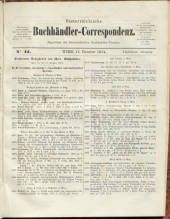 Oesterreichische Buchhändler-Correspondenz