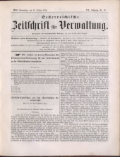 Österreichische Zeitschrift für Verwaltung