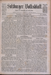 Salzburger Volksblatt: unabh. Tageszeitung f. Stadt u. Land Salzburg