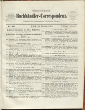 Oesterreichische Buchhändler-Correspondenz