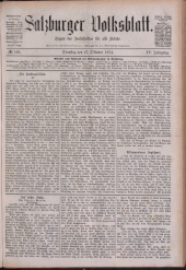 Salzburger Volksblatt: unabh. Tageszeitung f. Stadt u. Land Salzburg