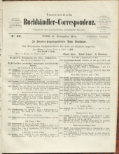 Oesterreichische Buchhändler-Correspondenz