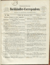 Oesterreichische Buchhändler-Correspondenz