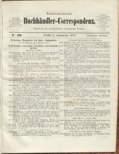 Oesterreichische Buchhändler-Correspondenz