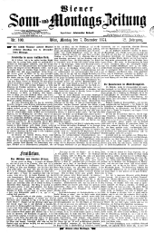 Wiener Sonn- und Montags-Zeitung