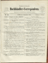 Oesterreichische Buchhändler-Correspondenz