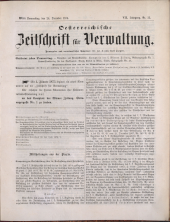 Österreichische Zeitschrift für Verwaltung