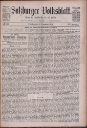 Salzburger Volksblatt: unabh. Tageszeitung f. Stadt u. Land Salzburg