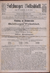 Salzburger Volksblatt: unabh. Tageszeitung f. Stadt u. Land Salzburg