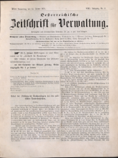 Österreichische Zeitschrift für Verwaltung