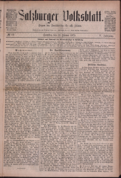 Salzburger Volksblatt: unabh. Tageszeitung f. Stadt u. Land Salzburg