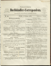 Oesterreichische Buchhändler-Correspondenz