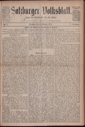 Salzburger Volksblatt: unabh. Tageszeitung f. Stadt u. Land Salzburg