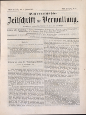 Österreichische Zeitschrift für Verwaltung