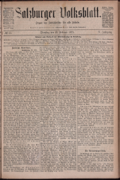 Salzburger Volksblatt: unabh. Tageszeitung f. Stadt u. Land Salzburg