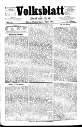 Volksblatt für Stadt und Land