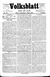 Volksblatt für Stadt und Land