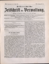 Österreichische Zeitschrift für Verwaltung