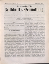 Österreichische Zeitschrift für Verwaltung