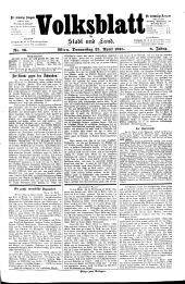 Volksblatt für Stadt und Land