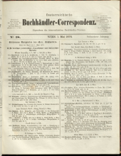 Oesterreichische Buchhändler-Correspondenz