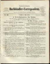 Oesterreichische Buchhändler-Correspondenz