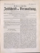 Österreichische Zeitschrift für Verwaltung