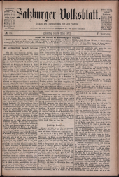 Salzburger Volksblatt: unabh. Tageszeitung f. Stadt u. Land Salzburg