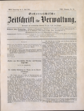 Österreichische Zeitschrift für Verwaltung