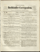 Oesterreichische Buchhändler-Correspondenz