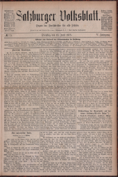 Salzburger Volksblatt: unabh. Tageszeitung f. Stadt u. Land Salzburg