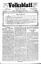 Volksblatt für Stadt und Land