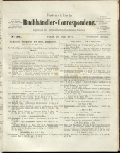 Oesterreichische Buchhändler-Correspondenz