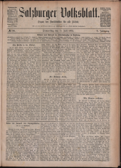 Salzburger Volksblatt: unabh. Tageszeitung f. Stadt u. Land Salzburg