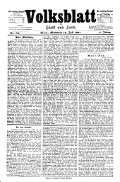 Volksblatt für Stadt und Land