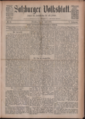 Salzburger Volksblatt: unabh. Tageszeitung f. Stadt u. Land Salzburg