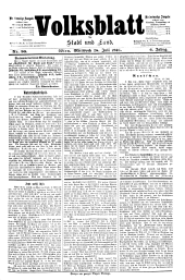 Volksblatt für Stadt und Land