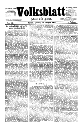 Volksblatt für Stadt und Land