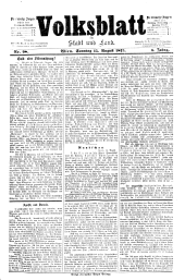 Volksblatt für Stadt und Land