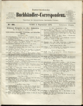 Oesterreichische Buchhändler-Correspondenz