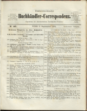 Oesterreichische Buchhändler-Correspondenz