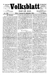 Volksblatt für Stadt und Land