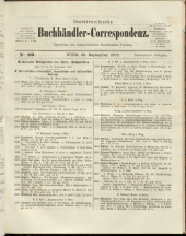 Oesterreichische Buchhändler-Correspondenz