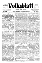 Volksblatt für Stadt und Land