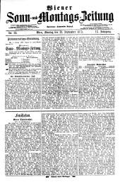 Wiener Sonn- und Montags-Zeitung