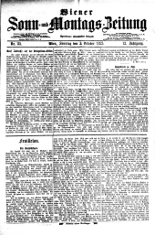 Wiener Sonn- und Montags-Zeitung