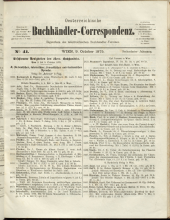 Oesterreichische Buchhändler-Correspondenz